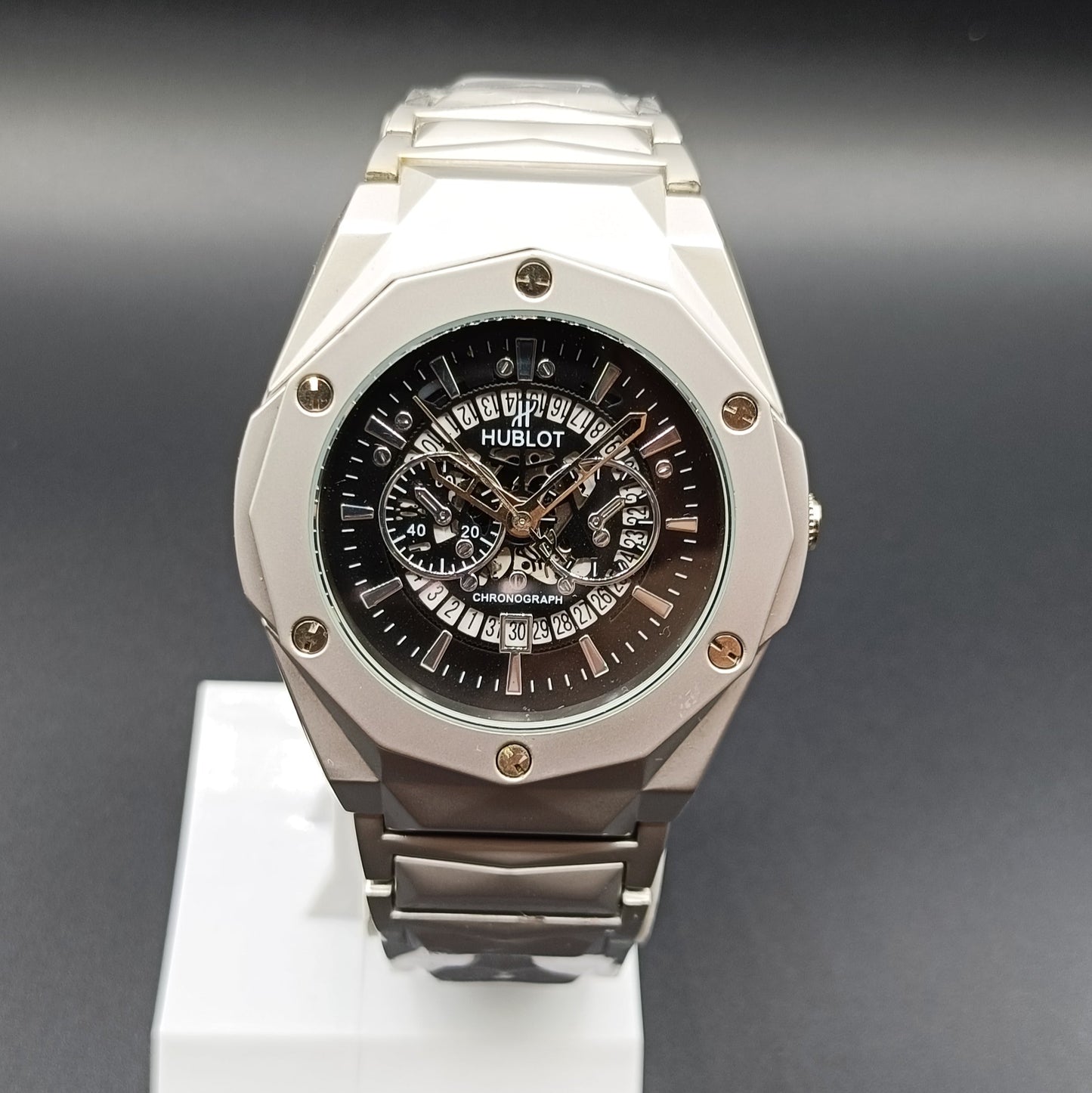 Hublot Watch with Black Dial & Date