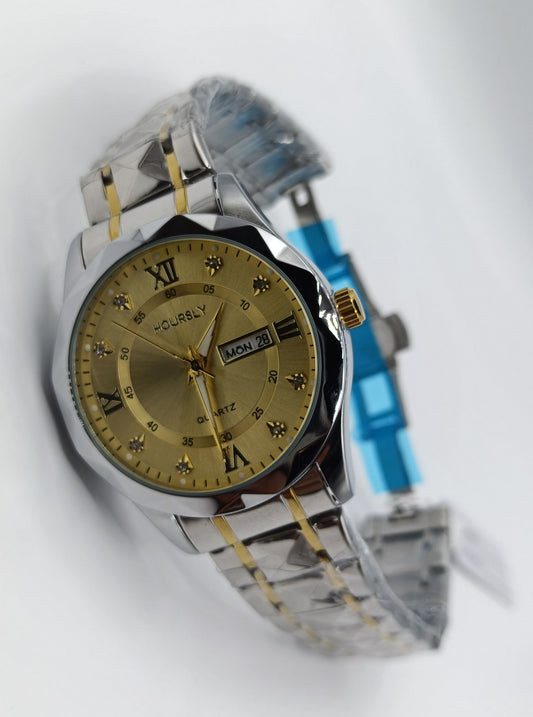 Hoursly Watch Ceramic Chain with Date & Day