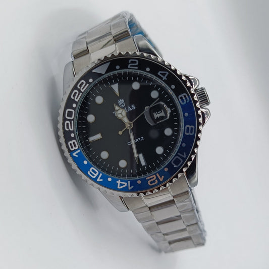 TIMES Watch with Rotating Dail & Date