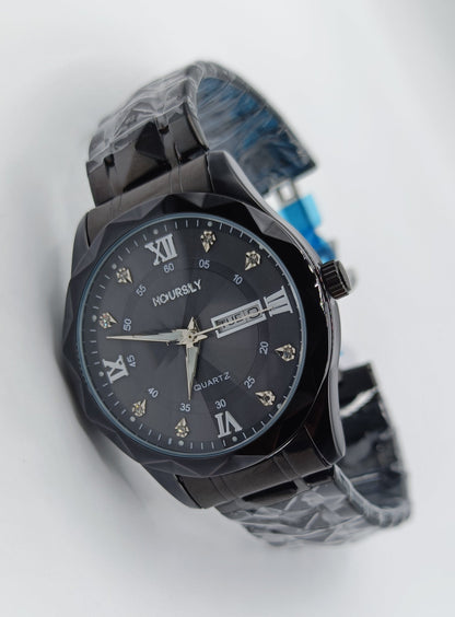 Hoursly Watch Ceramic Chain with Date & Day