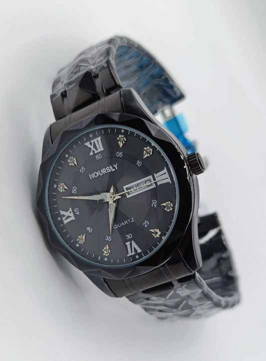 Hoursly Watch Ceramic Chain with Date & Day