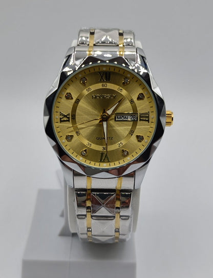 Hoursly Watch Ceramic Chain with Date & Day